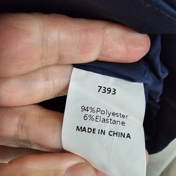 Pretty Garden Blazer Navy Blue Academia Preppy Office Classic M NWOT - Picture 7 of 10